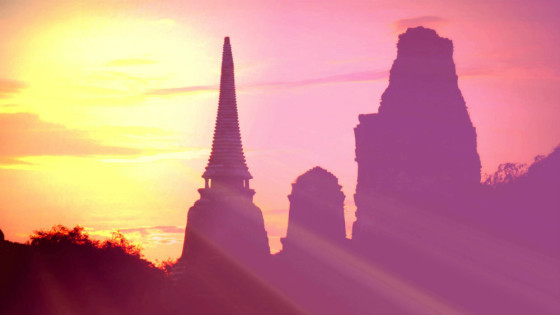 Sunset in Ayutthaya