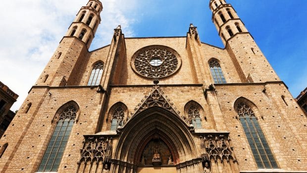 La iglesia de Santa Maria del Mar es uno de los puntos destacados de El Born