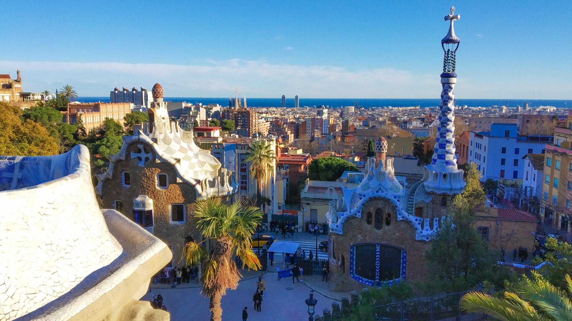 El Park Güell es una visita imprescindible para un primer viaje a Barcelona, España