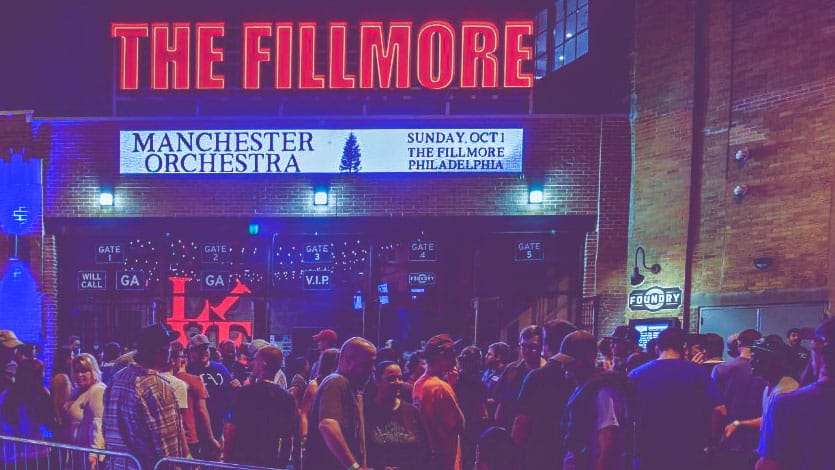 The Fillmore is a popular music venue in Fishtown known for hosting many live shows.