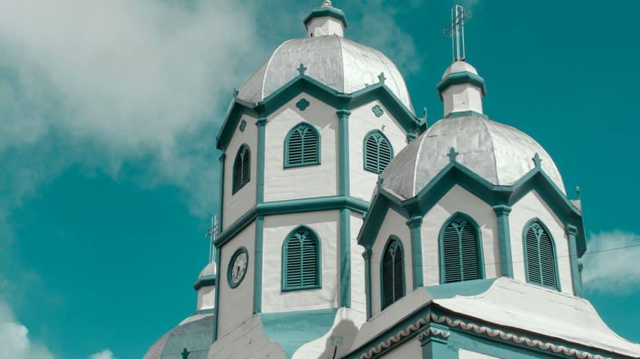 Main church in Filandia, Colombia