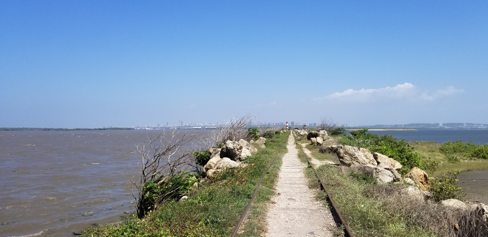 The Magdalena River as it meets the Caribbean Sea at Boca de Ceniza