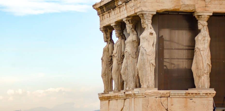 The Porch of the Caryatids is one of the highlights of the Acropolis