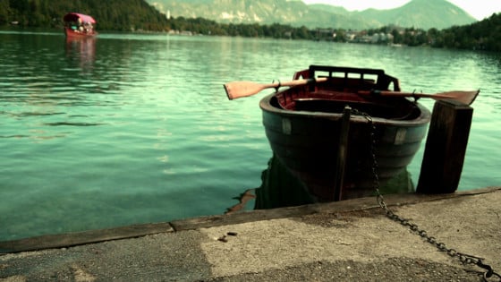 Lago de Bled desde la isla