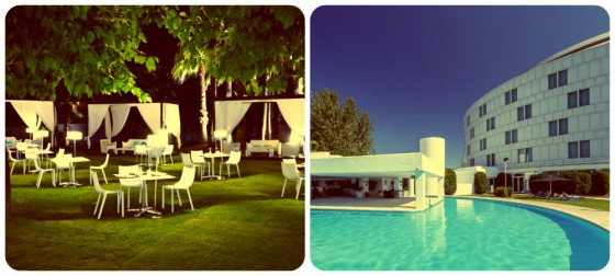 Terraza exterior y piscina