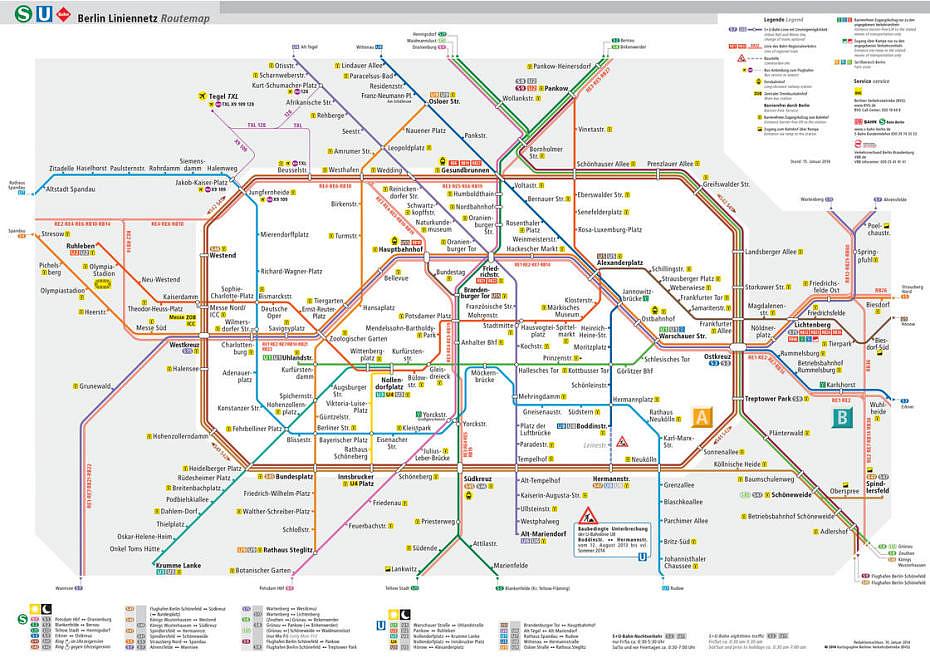 Mapa del metro de Berlín