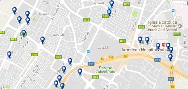 Burj Dubai - Haz clic para ver todos los hoteles en un mapa