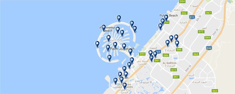 Dubai Beach - Haz clic para ver todos los hoteles en un mapa