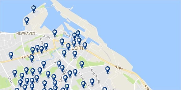 Leith - Click to see all hotels on a map (opens in a new tab)