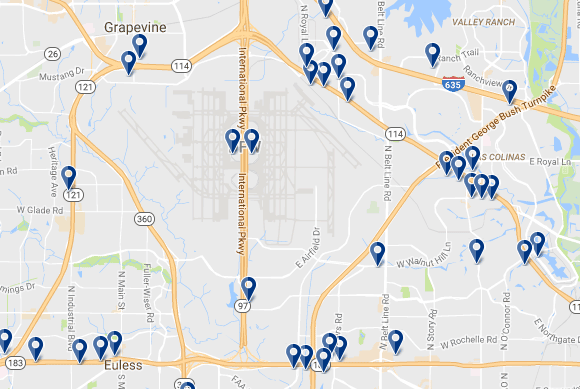 Dallas-Fort Worth Airport - Haz clic para ver todos los hoteles en esta zona