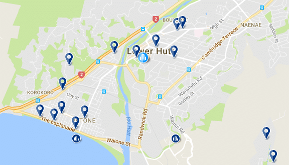 Lower Hutt - Click to see all hotels in this area on a map