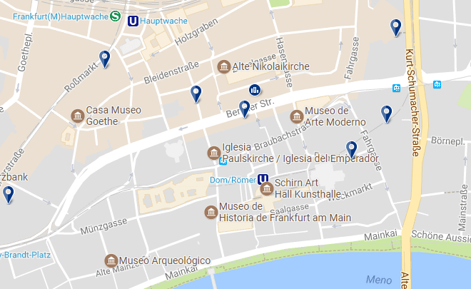Francoforte - Zentrum-Altstadt - Clicca qui per vedere tutti gli hotel su una mappa