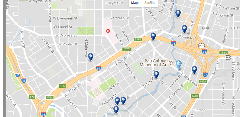 Pearl & San Antonio Museum of Art - Haz clic para ver todos los hoteles en un mapa