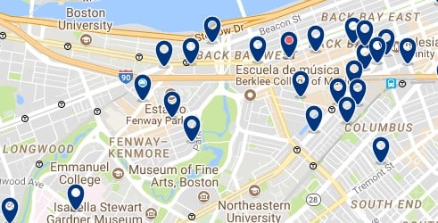Boston - Fenway-Kenmore - Haz clic para ver todos los hoteles en un mapa