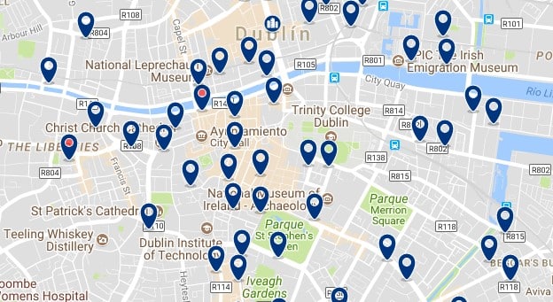Dublin - City Centre - Click to see all hotels on a map