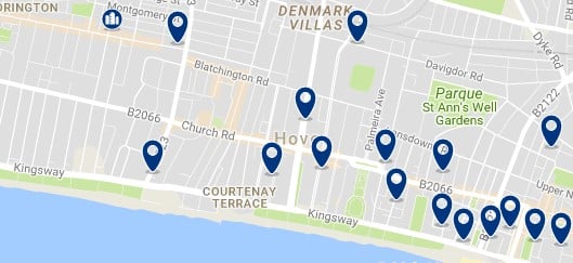 Brighton - Hove - Click to see all hotels on a map