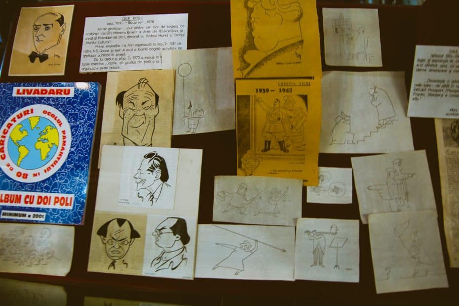 Museo Judío de Bucarest - Exposición de caricaturas