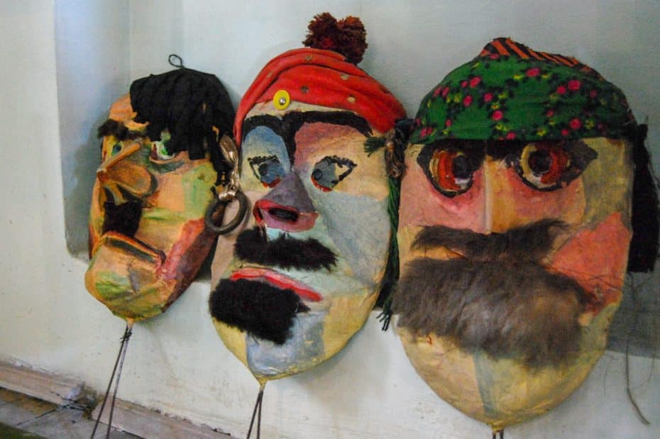 Máscaras en el Museo Judío de Bucarest