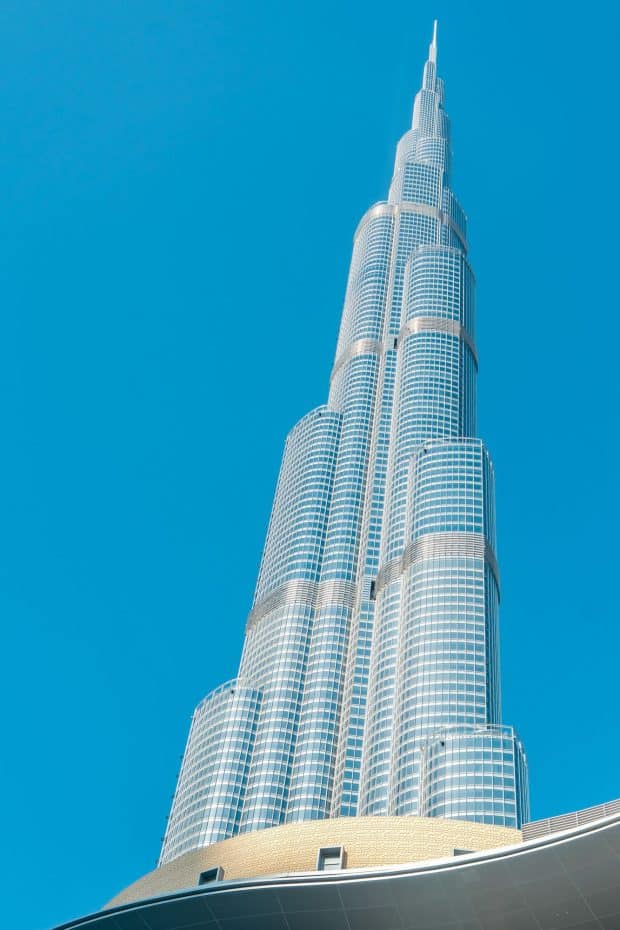 Soaring over 800 meters about ground level, the Burj Khalifa is truly a sight to behold