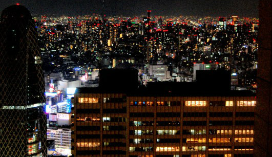 Tokyo - Panoramic views by night