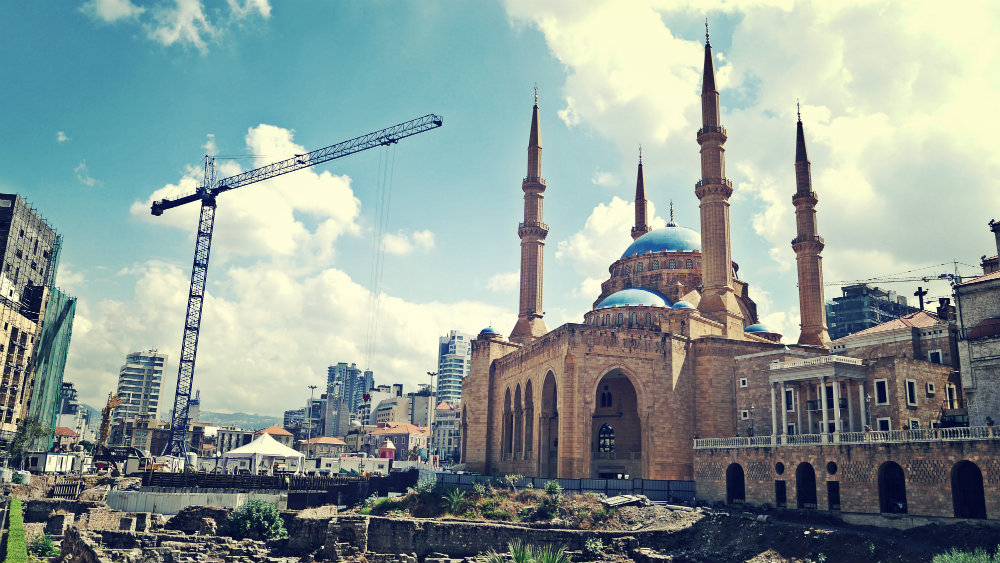 Al Omari Mosque and Roman ruins