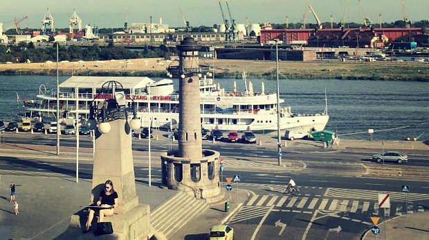 Oder River in Stettin