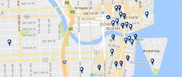 Downtown Miami - Click to see all hotels on a map