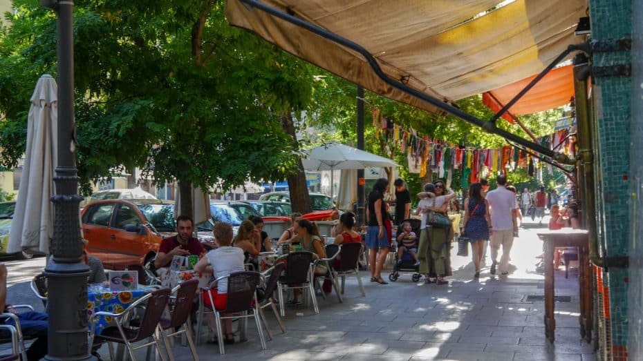 Lavapies is packed with international food restaurants and alternative bars