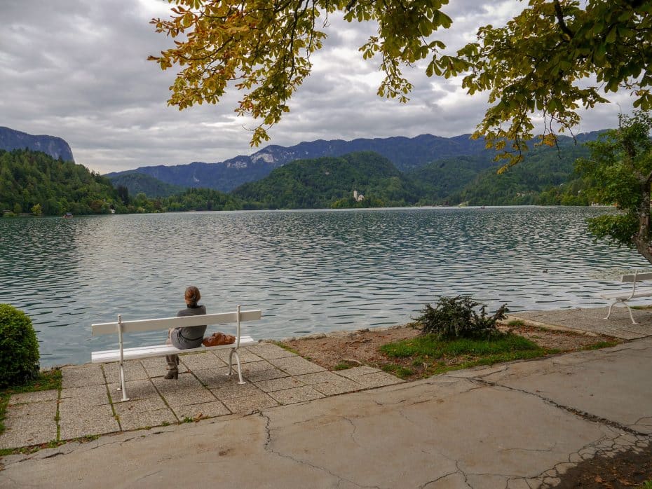 Il lungolago di Bled, Slovenia