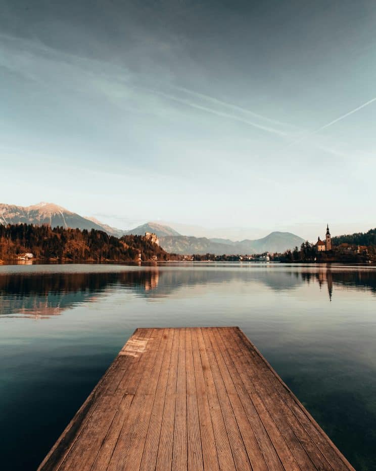 La zona del lago es la mejor para alojarse en Bled