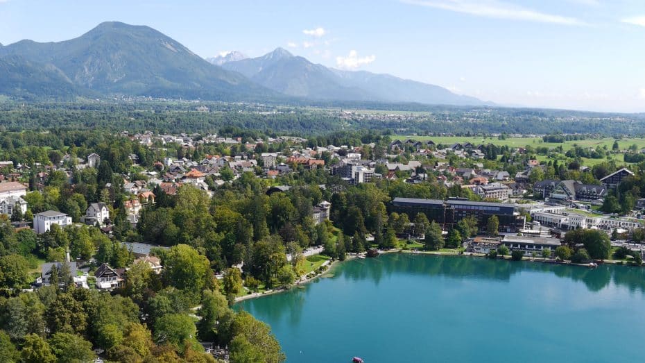 Vistas desde el castillo de Bled