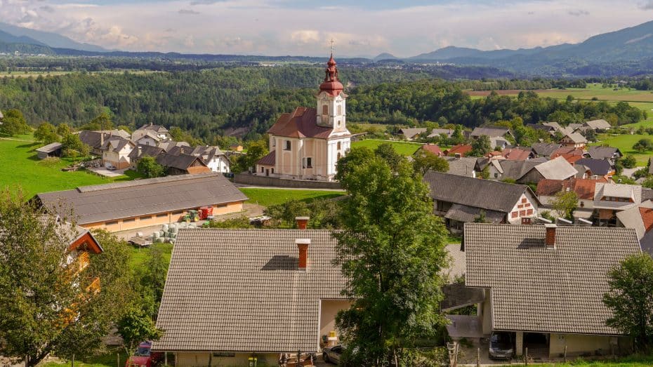 Vintgar town is a few miles from Bled, Slovenia