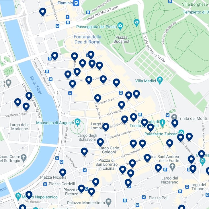 Campo Marzio: Mapa de alojamientos