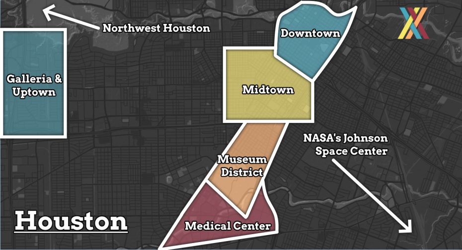 Click here to see all Houston hotels on a map