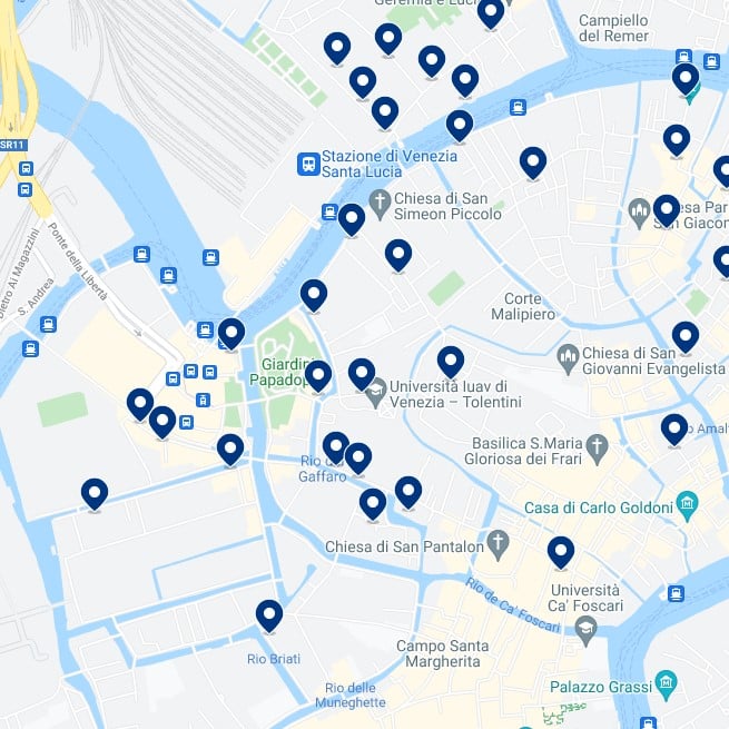 Santa Croce: Mapa de alojamiento
