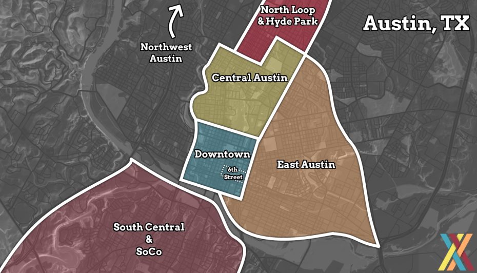 Clicca qui per vedere tutti gli hotel di Austin su una mappa.