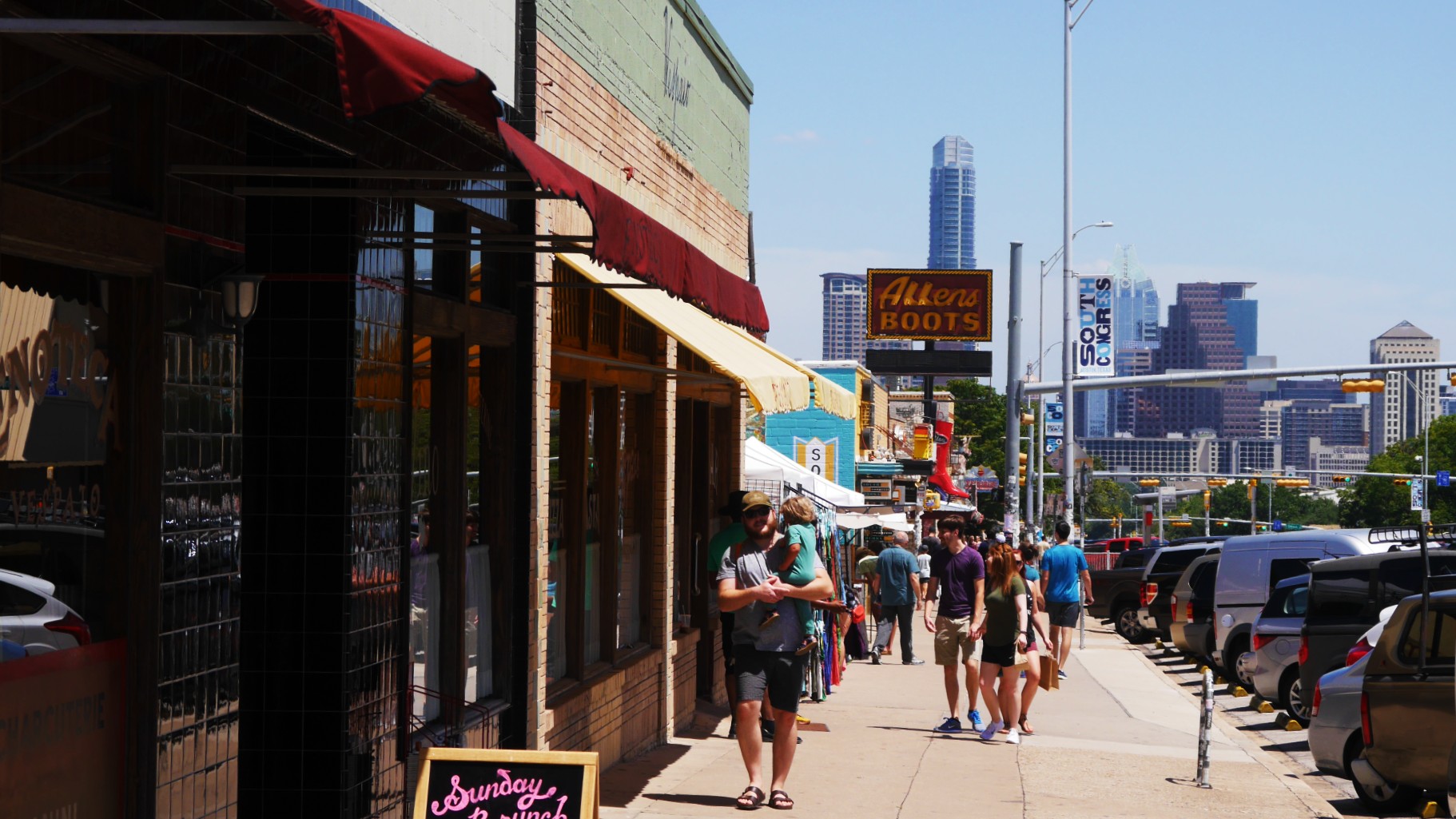 Austin's South Congress Shopping District has long being the place to go for vintage clothing. Today, SoCo is one of the city's most exciting commercial areas.