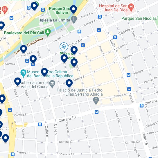 Centro Histórico: Mappa degli alloggi