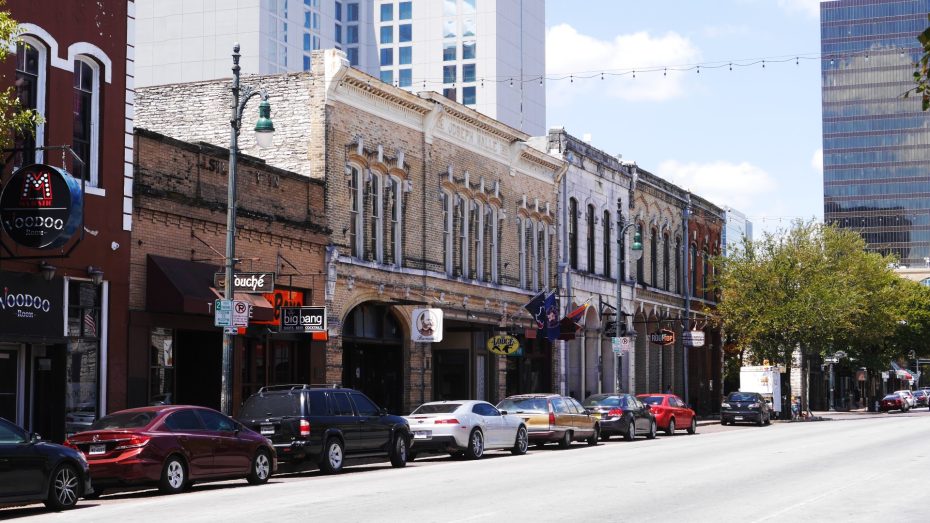 The 6th Street Historic District is the best area to stay in Austin, Texas