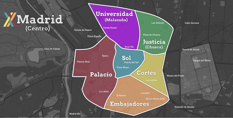 Mappa Distrito Centro