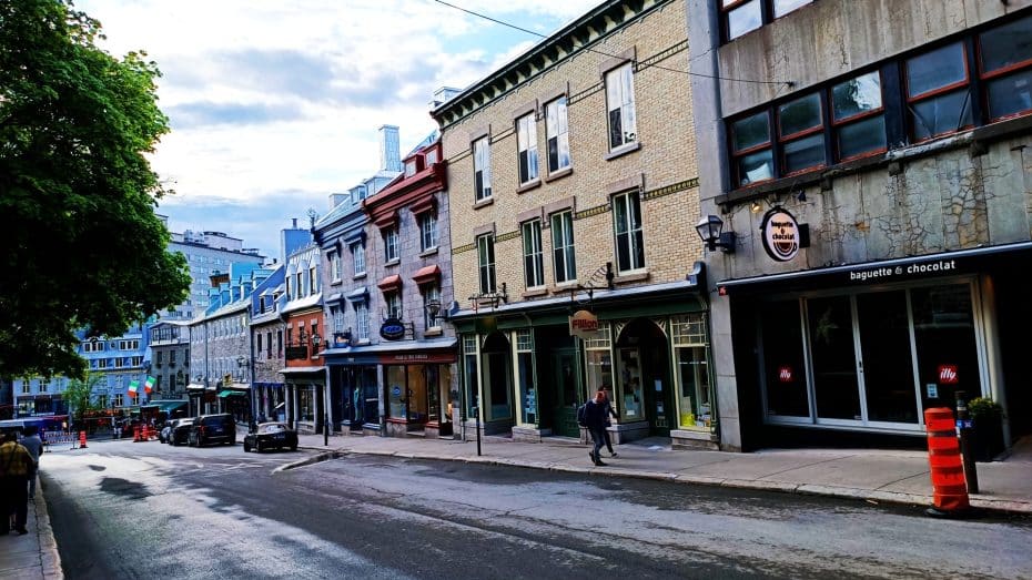 The Upper Town is one of the best areas for tourists in Quebec City, Canada
