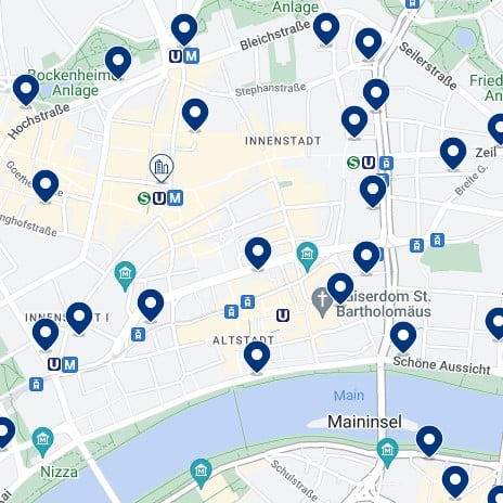 Zentrum-Altstadt Accommodation Map