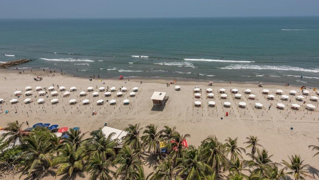 Bocagrande Beach is the most popular in Cartagena