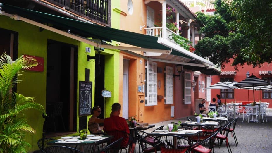 El distrito Centro de Cartagena está repleto de encantadores restaurantes y bares.