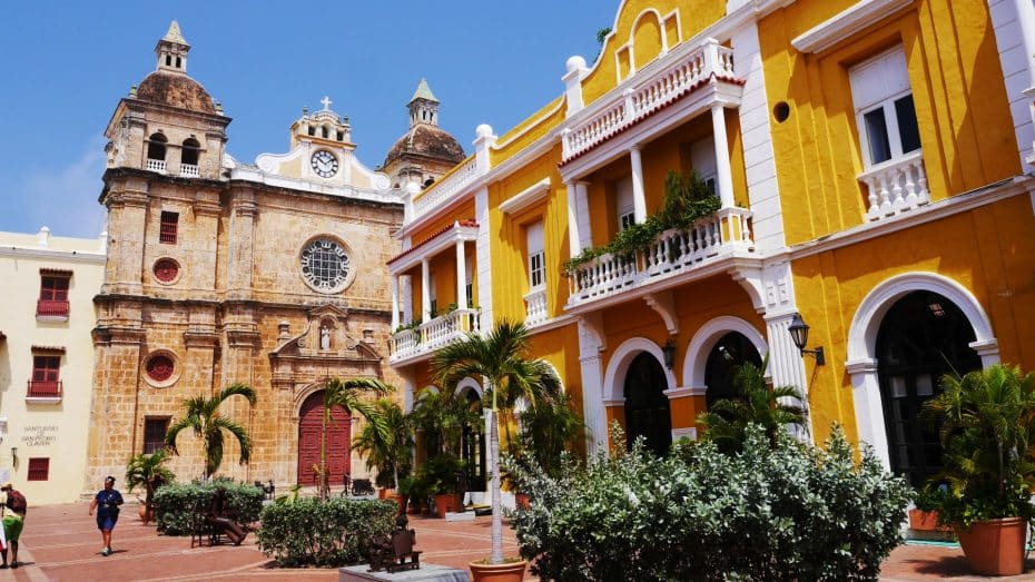 Plaza de San Pedro Claver is one of the most beautiful squares in Cartagena