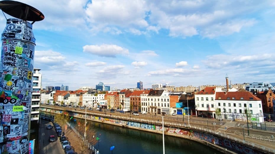 Vista del Canal de Bruselas desde la azotea del MIMA