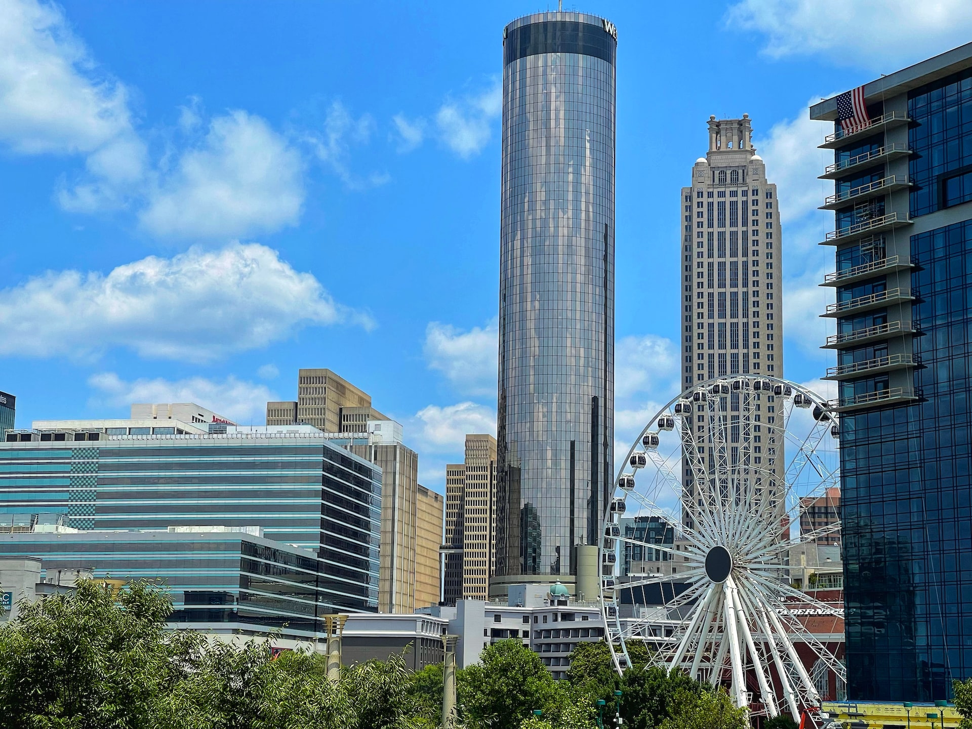 Packed with skyscrapers and attractions, Downtown is Atlanta's busy central business district