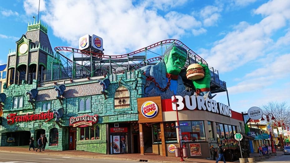Clifton Hill is the most tourist-oriented district on the Canadian side of Niagara Falls