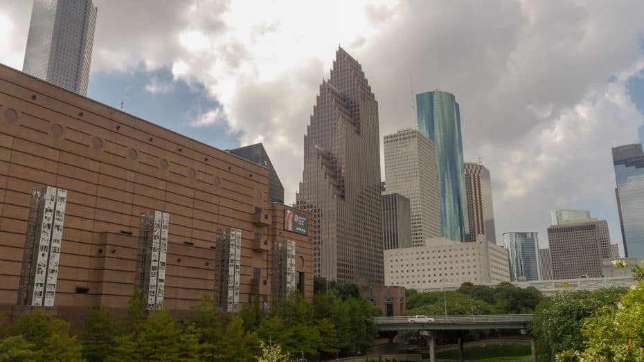 Downtown Houstonn main skyline