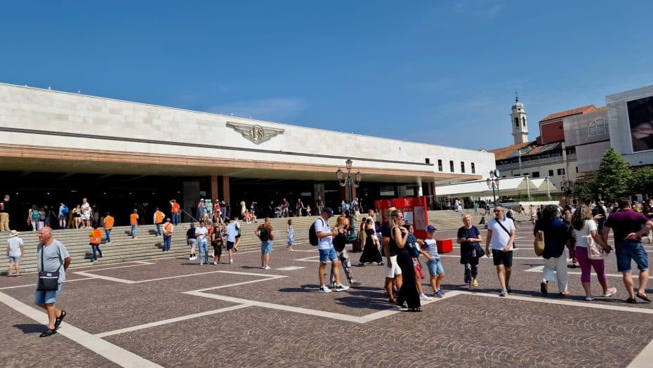 Santa Lucia Railway Station is the main transportation hub in Venice